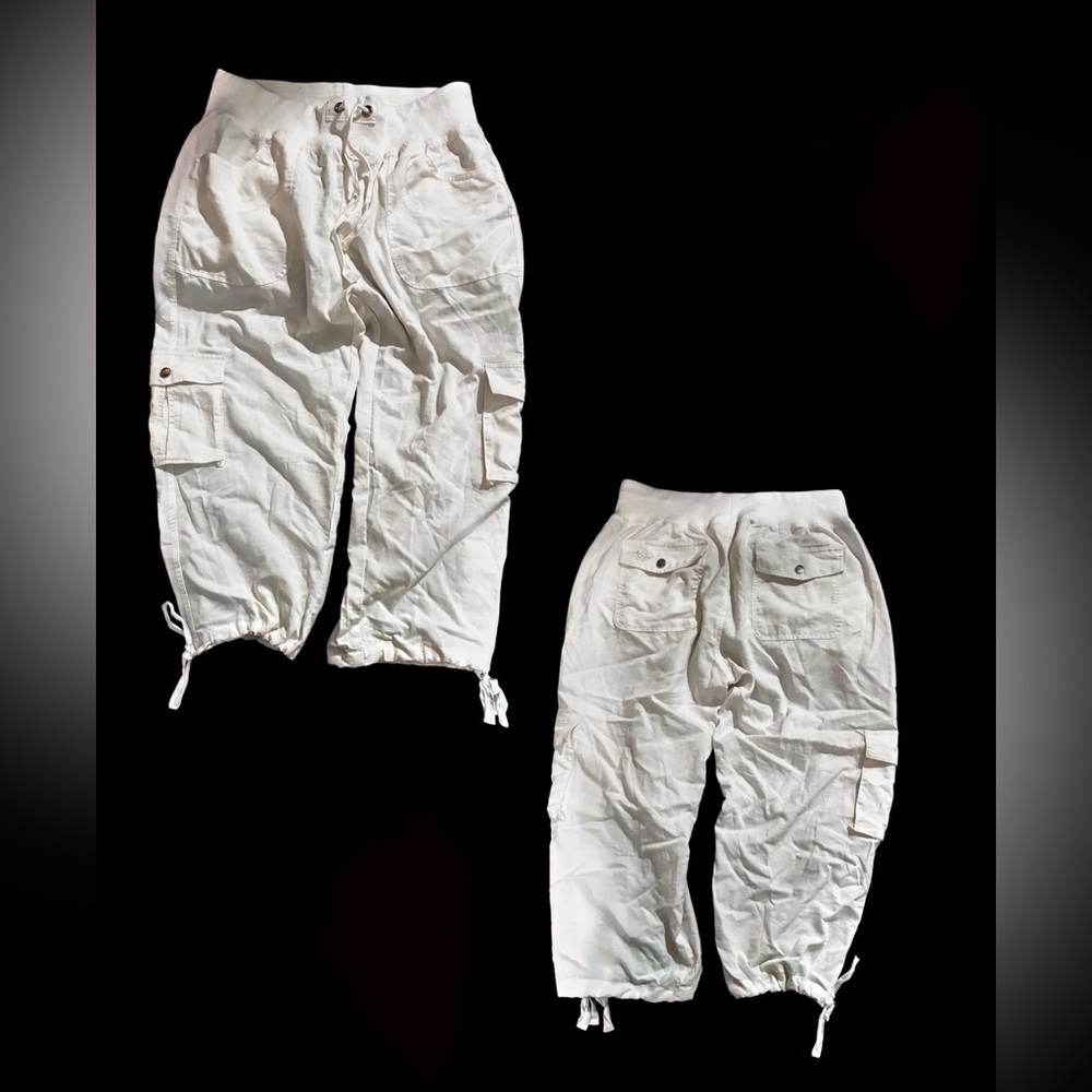 White Cargo Pants
